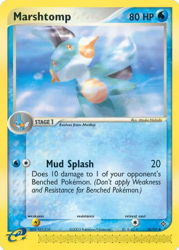 Marshtomp (36/97), EX Dragon — Pokémon card price