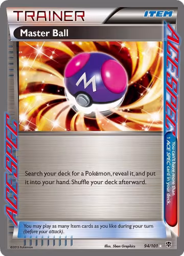 Master Ball (94/101), Plasma Blast — Pokémon card price