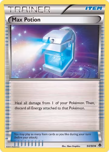 Max Potion (94/98), Emerging Powers — Pokémon card price
