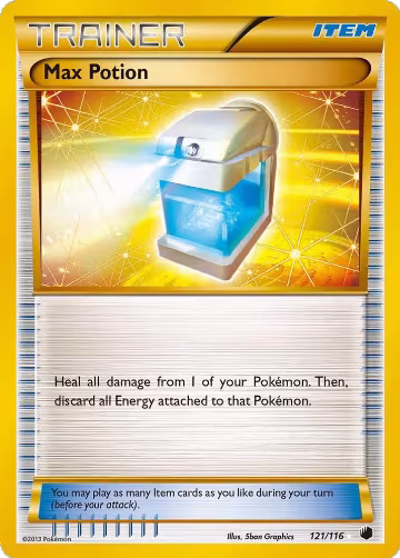 Max Potion (121 Secret Rare) (121/116), Plasma Freeze — Pokémon card price