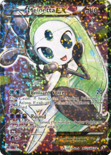 Meloetta EX (Full Art) (RC25/RC25), Legendary Treasures: Radiant Collection — Pokémon card price