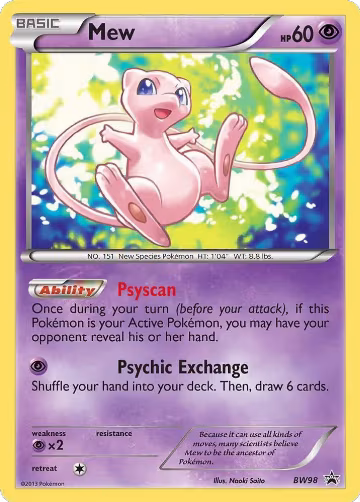 Mew - BW98 (BW98) — card price