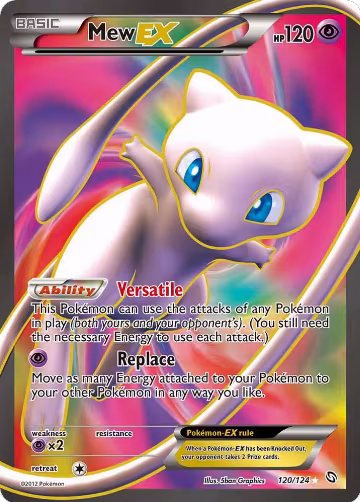 Mew EX (120 Full Art) (120/124), Dragons Exalted — Pokémon card price