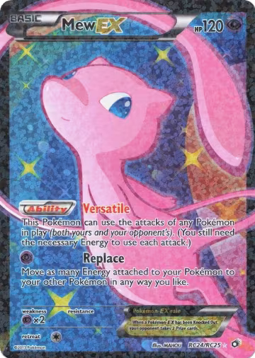 Mew EX (Full Art) (RC24/RC25), Legendary Treasures: Radiant Collection — Pokémon card price