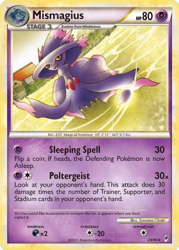 Mismagius (28/95), Call of Legends — Pokémon card price