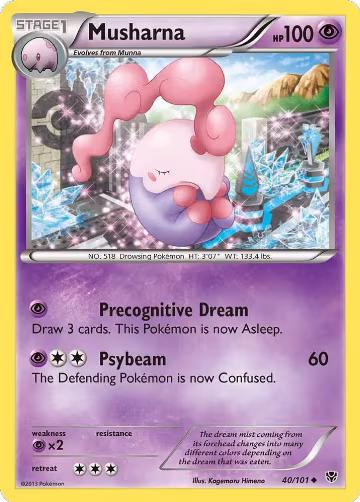Musharna (40/101), Plasma Blast — Pokémon card price