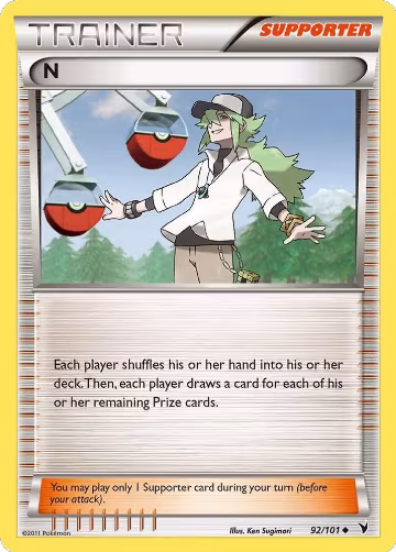 N (Supporter) (92/101), Noble Victories — Pokémon card price
