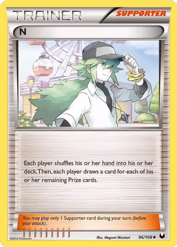 N (Supporter) (96/108), Dark Explorers — Pokémon card price