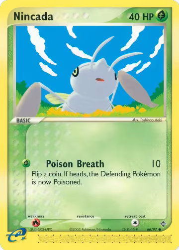 Nincada - 66/97 (66/97), EX Dragon — Pokémon card price