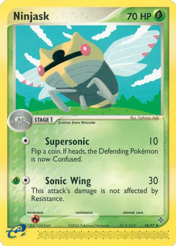 Ninjask - 38/97 (38/97), EX Dragon — Pokémon card price