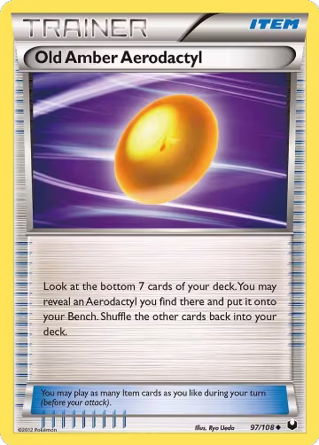 Old Amber Aerodactyl (97/108), Dark Explorers — Pokémon card price