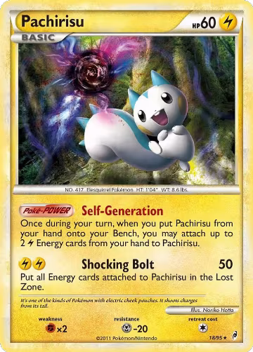 Pachirisu (18/95), Call of Legends — Pokémon card price