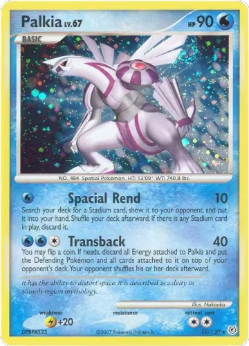 Palkia (11/130), Diamond and Pearl — Pokémon card price