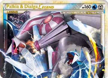 Palkia & Dialga Legend (Top) (101/102), Triumphant — Pokémon card price
