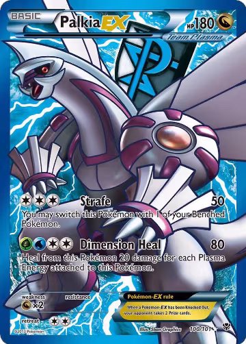 Palkia EX (Team Plasma) (100 Full Art) (100/101) — card price