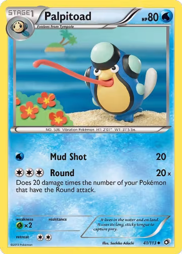 Palpitoad (41/113), Legendary Treasures — Pokémon card price
