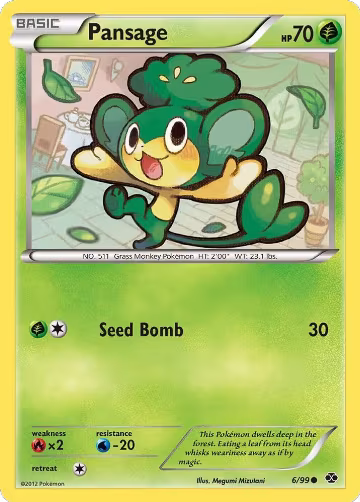 Pansage (6/99), Next Destinies — Pokémon card price