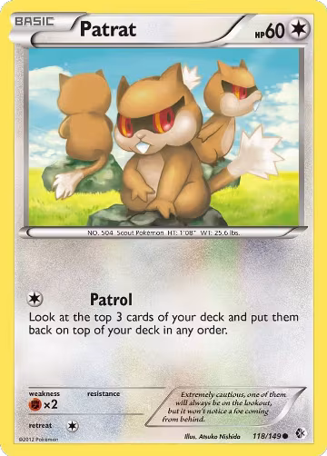 Patrat (118/149), Boundaries Crossed — Pokémon card price