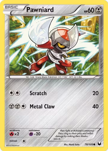 Pawniard (78/108), Dark Explorers — Pokémon card price