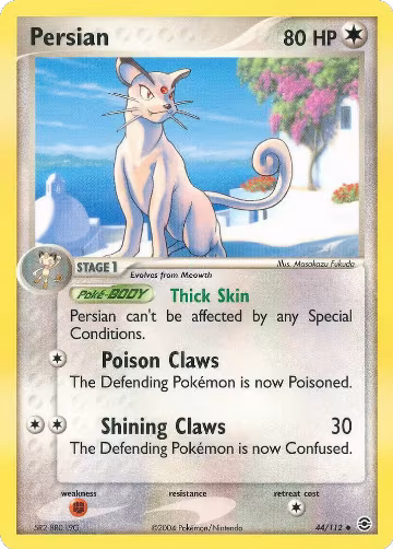 Persian (44/112), EX FireRed & LeafGreen — Pokémon card price