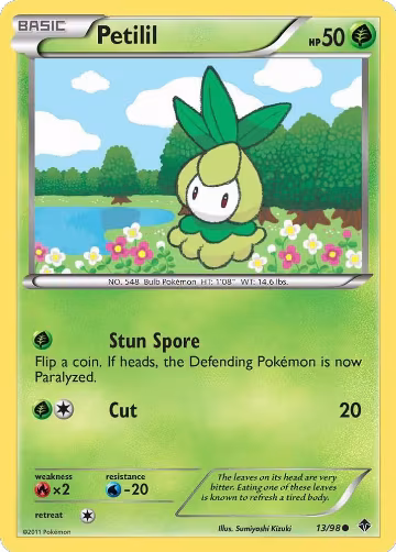 Petilil (13/98), Emerging Powers — Pokémon card price