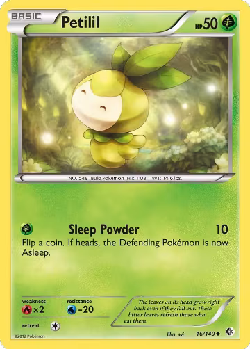 Petilil (16/149), Boundaries Crossed — Pokémon card price