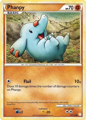 Phanpy (77/123), HeartGold SoulSilver — Pokémon card price