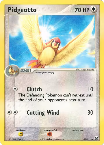 Pidgeotto (45/112), EX FireRed & LeafGreen — Pokémon card price