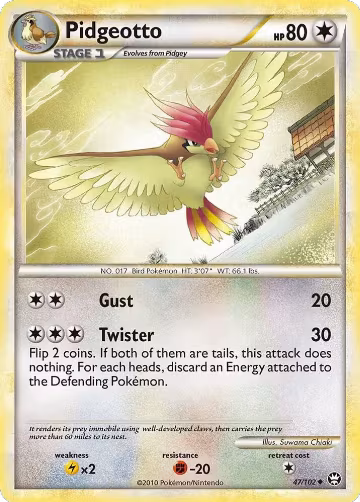 Pidgeotto (47/102), Triumphant — Pokémon card price