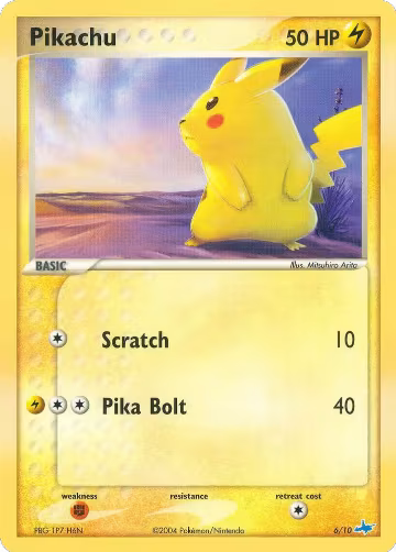 Pikachu (6/10), EX Trainer Kit 1: Latias & Latios — Pokémon card price