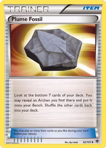 Plume Fossil (82/101), Plasma Blast — Pokémon card price