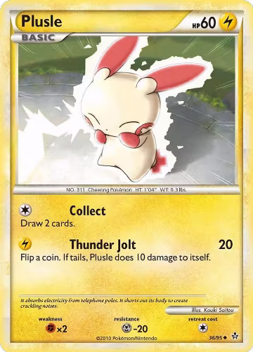 Plusle (36/95), Unleashed — Pokémon card price