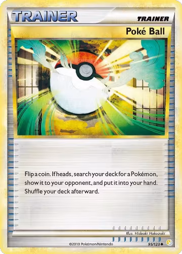 Poke Ball (95/123), HeartGold SoulSilver — Pokémon card price