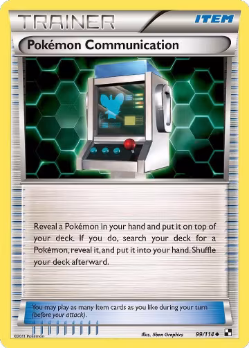 Pokemon Communication (99/114), Black and White — Pokémon card price