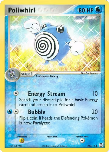 Poliwhirl (46/112), EX FireRed & LeafGreen — Pokémon card price