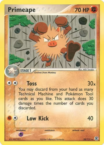Primeape (28/112), EX FireRed & LeafGreen — Pokémon card price