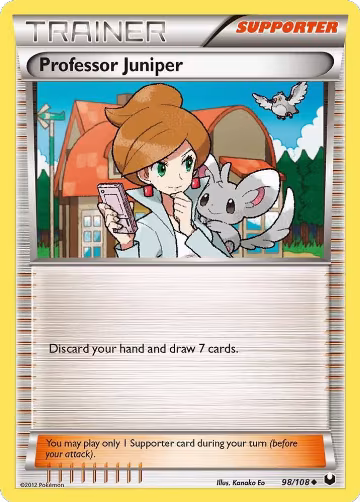 Professor Juniper (98/108), Dark Explorers — Pokémon card price