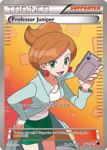 Professor Juniper (116 Full Art) (116/116), Plasma Freeze — Pokémon card price