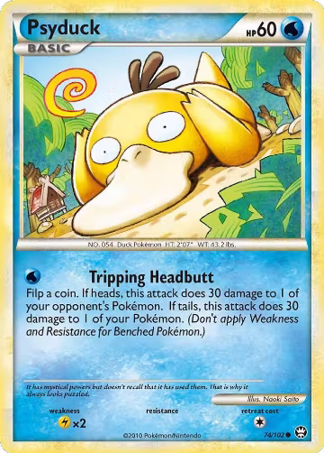 Psyduck (74/102), Triumphant — Pokémon card price