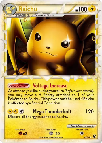 Raichu (Prime) (83/90), Undaunted — Pokémon card price
