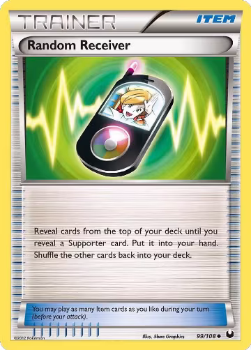 Random Receiver (99/108), Dark Explorers — Pokémon card price