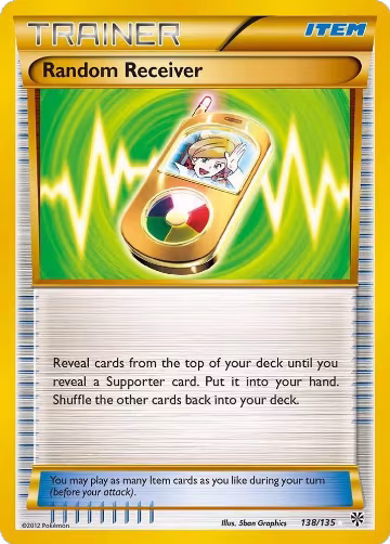 Random Receiver (138/135), Plasma Storm — Pokémon card price
