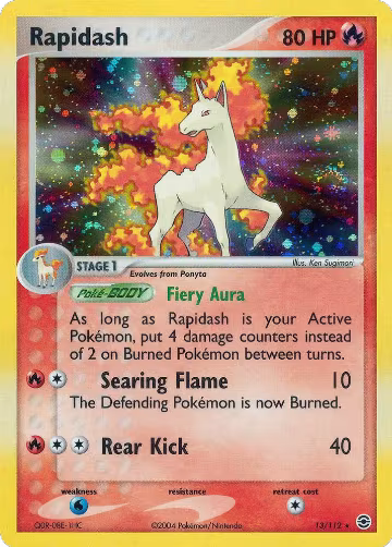 Rapidash (13/112), EX FireRed & LeafGreen — Pokémon card price