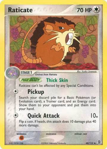 Raticate (48/112), EX FireRed & LeafGreen — Pokémon card price