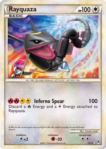 Rayquaza (Shiny) (SL10) — card price