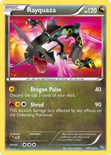 Rayquaza (128/124), Dragons Exalted — Pokémon card price