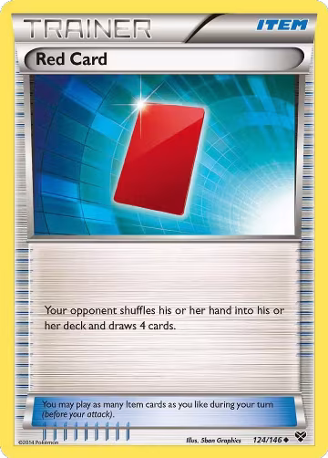 Red Card (124/146), XY Base Set — Pokémon card price