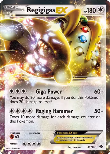 Regigigas EX (82/99), Next Destinies — Pokémon card price