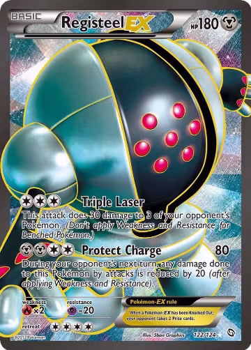 Registeel EX (122 Full Art) (122/124), Dragons Exalted — Pokémon card price