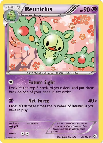 Reuniclus (76/113), Legendary Treasures — Pokémon card price